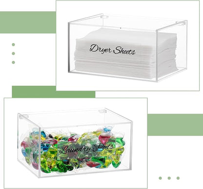 SUBEKYU Acrylic Dryer Sheet Container - Image 4