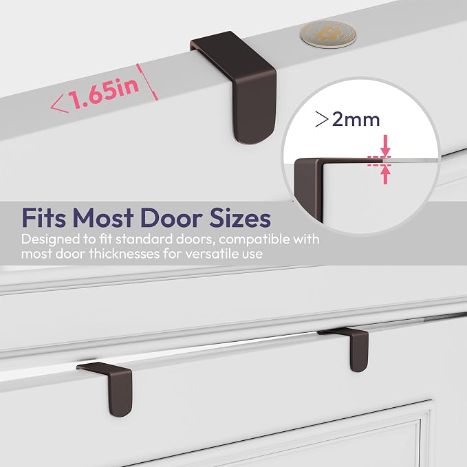 SWTYMIKI Over The Door Hooks Organizer - Image 6