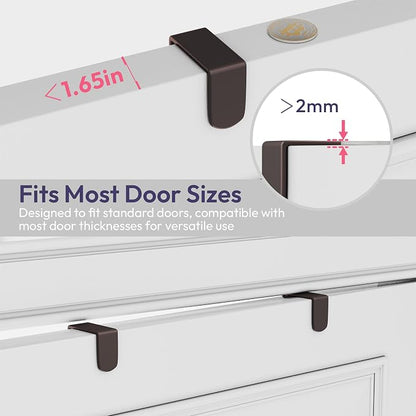 SWTYMIKI Over The Door Hooks Organizer - Image 6