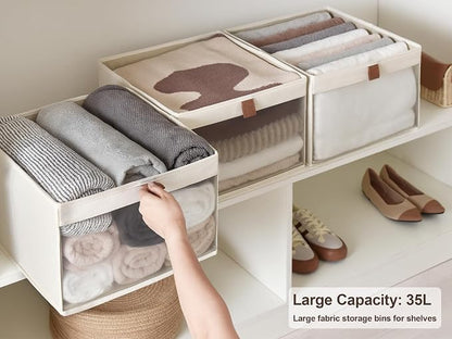 StorageWorks Closet Storage Bins, Extra Large Storage Baskets - Image 2