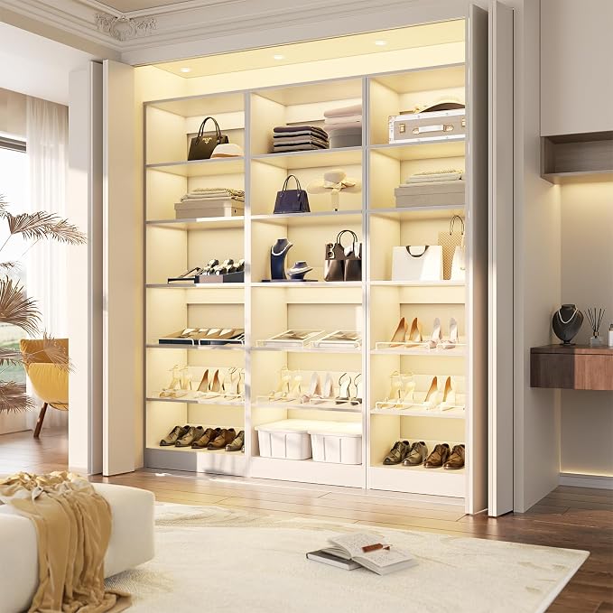 Unikito 25” Closet Organizer System, Freestanding Shoe Storage Shelves - Image 5
