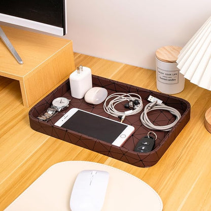 SANQIANWAN Faux Leather Valet Tray - Image 6