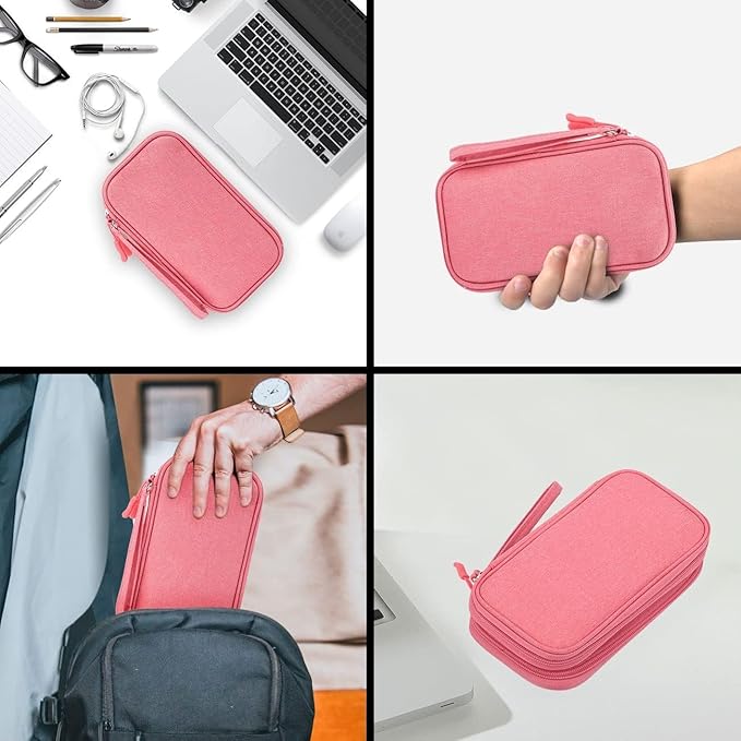 CAOODKDK Electronic Organizer Travel USB Cable Accessories Bag/Case, Waterproof - Image 7