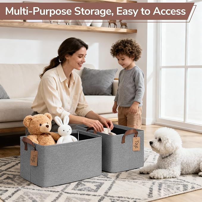CHICVITA 4 Pack Large Storage Baskets - Image 4