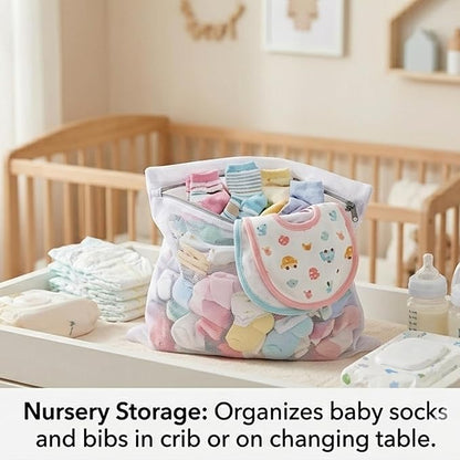 12x16 Small Mesh Laundry Bags for Delicates, Socks & Swimwear – 120GSM - Image 7