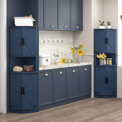 Vabches 64.8" Tall Farmhouse Corner Cabinet - Image 7