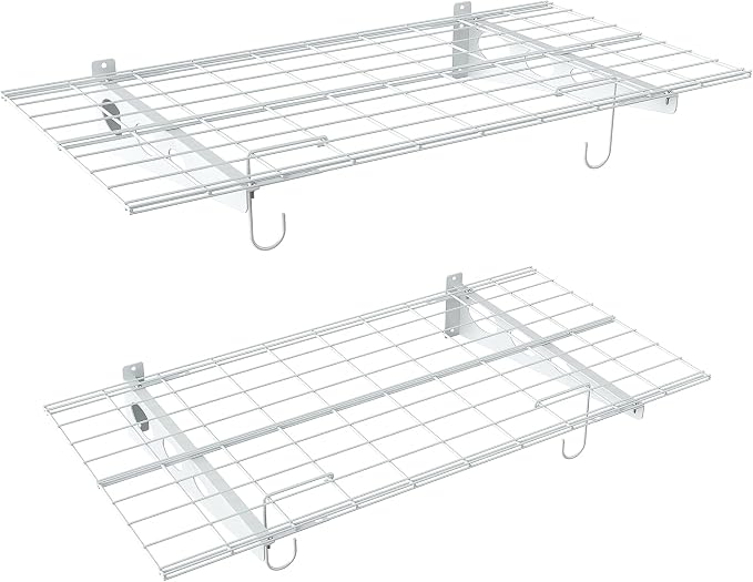 WALMANN 2-Pack Garage Wall Shelves, 2 x 4 ft/24 x 48 in Wall Mounted Storage by WALMANN