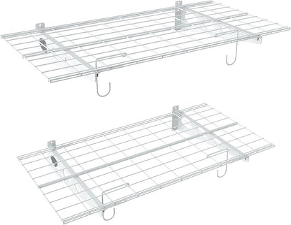 WALMANN 2-Pack Garage Wall Shelves, 2 x 4 ft/24 x 48 in Wall Mounted Storage by WALMANN