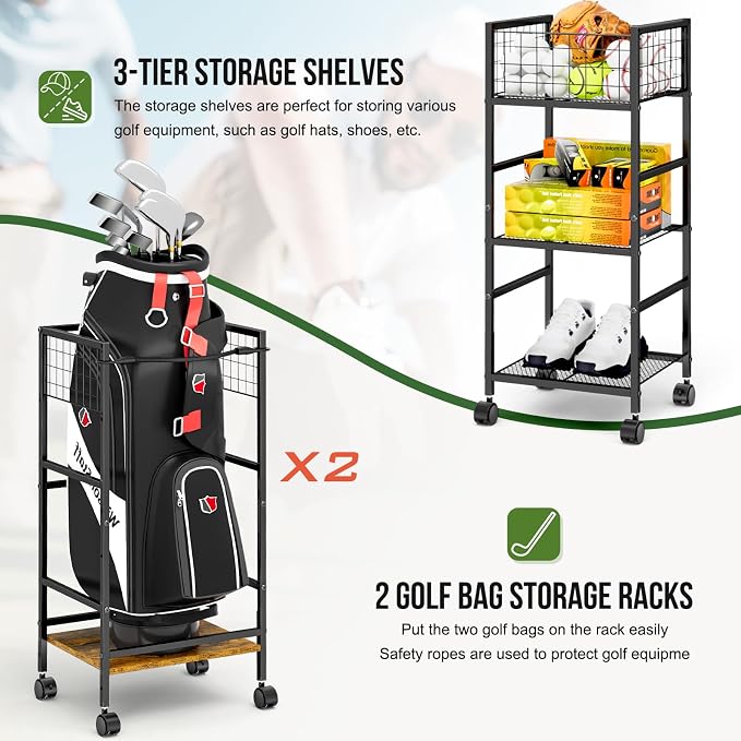 Golf Bag Storage Rack for Garage - Image 5