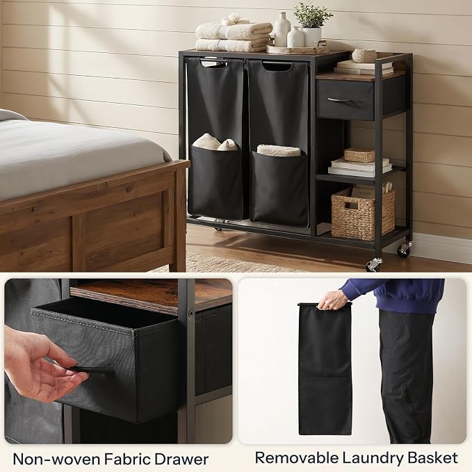 HOOBRO 2 Section Laundry Sorter - Image 6