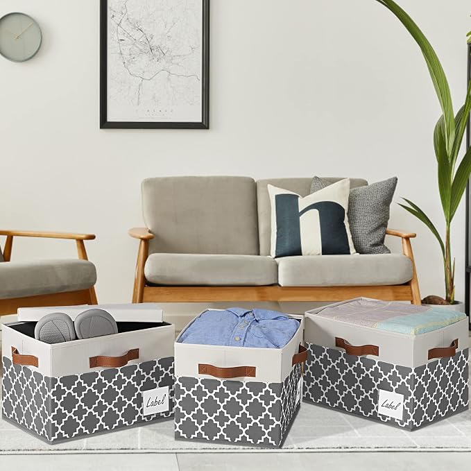 GhvyenntteS Large Fabric Storage Bins - Image 7