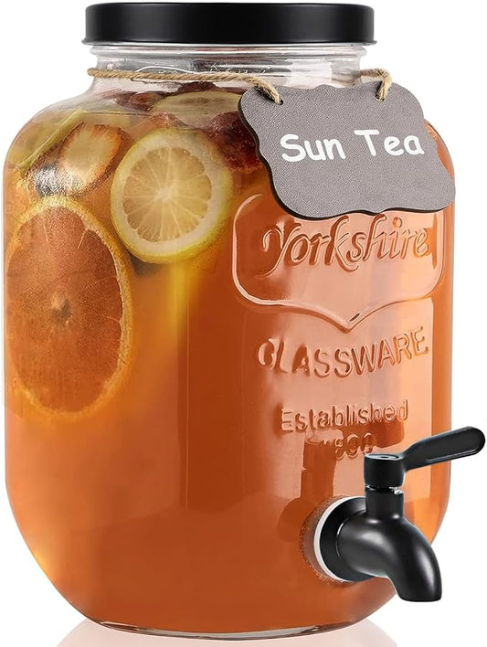 1 Gallon Drink Dispenser with Spigot 18/8 Stainless Steel – Airtight & by HomeFeel
