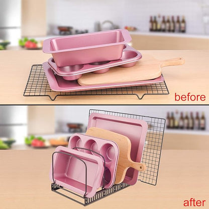 Toplife 10+ Bakeware Organizer Rack - Image 3
