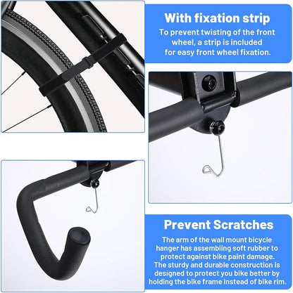 2 Pcs Bike Rack Garage - Image 5