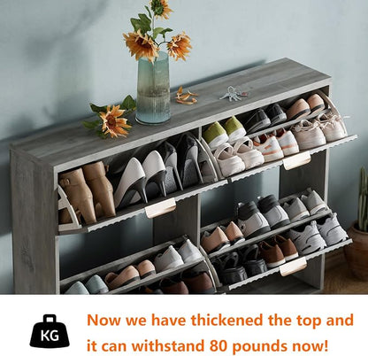 Shoe Cabinet Storage, Modern Freestanding Organizer - Image 4