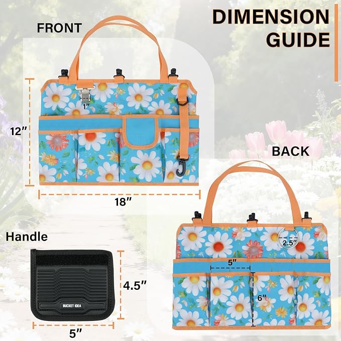 KUNN 5 Gallon Bucket Organizer 18-Pocket Tool Bag - Image 2