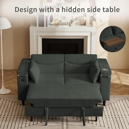 hansones ​66" Multi-Functional Pull-Out Sofa Bed - Image 3