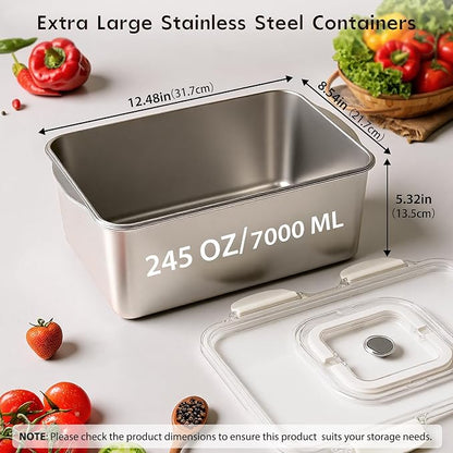 7000 ML / 245 oz /30 Cup Extra Large Food Containers - Image 2