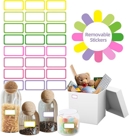 STARLIBOO Removable Freezer Labels, 1x2 Inch Color Coding Removable Labels by STARLIBOO