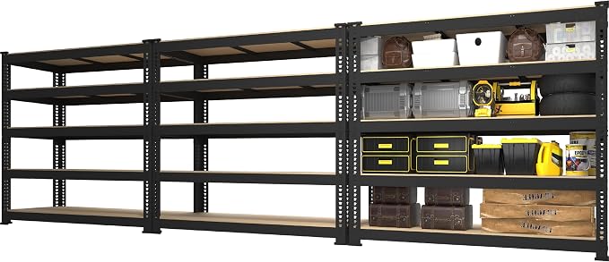 PrimeZone 48" W x 18" D x 72" H Garage Shelving Heavy Duty by PrimeZone