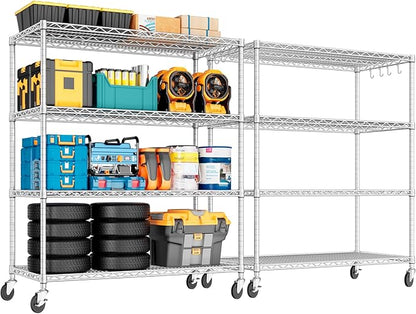 PrimeZone 4 Tier 55.5" Wx24 Dx76 H Wire Shelving by PrimeZone