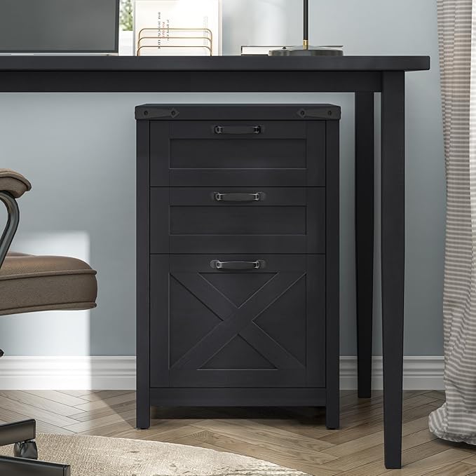 Halitaa Small Farmhouse File Cabinet - Image 2