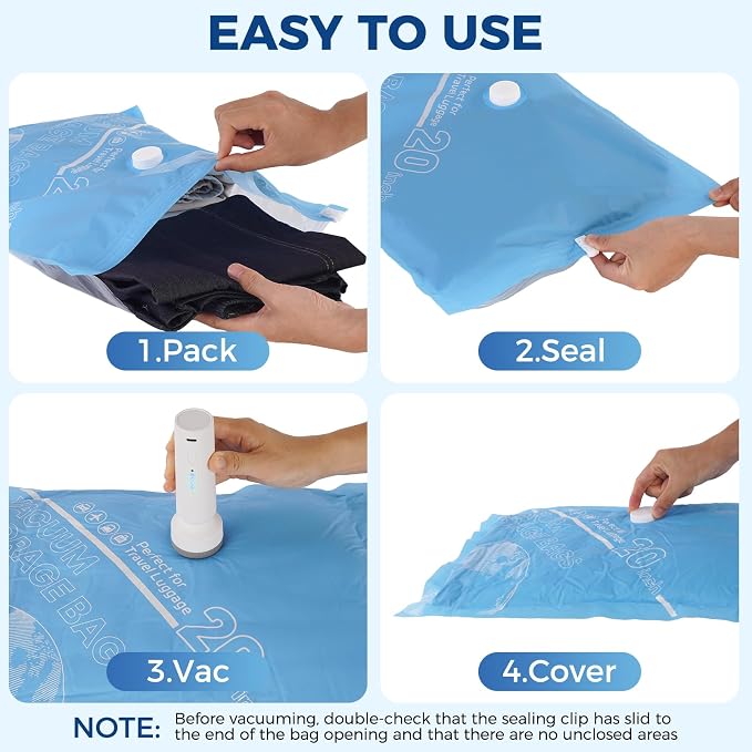 18 Pack Vacuum Storage Bags for Travel - Image 5