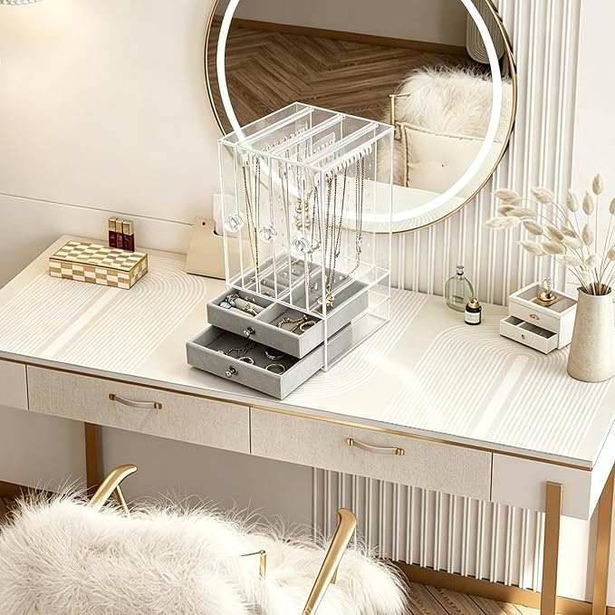 DOZZZ Acrylic Jewelry Organizer Box - Image 7