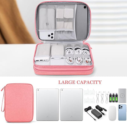 FYY Electronic Organizer, Extra Large Travel Cable Organizer Bag Pouch Portable - Image 6