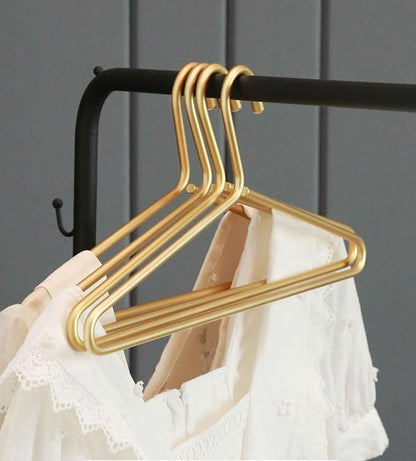 Premium Matte Gold Aluminum Coat Hangers 100 Piece Set, 16.5” Extra Smooth & - Image 6