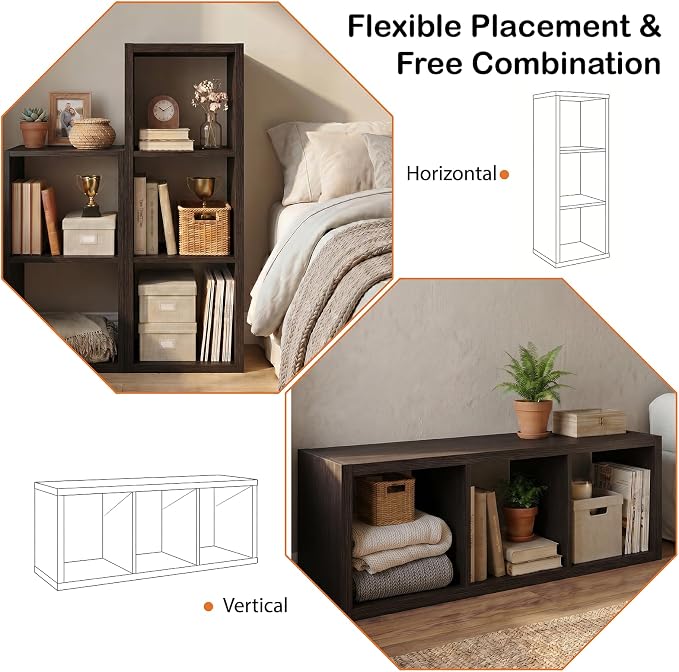 WannabeMyself【2026 Wooden Thick Frame】 3 Cube Storage Organizer - Image 4