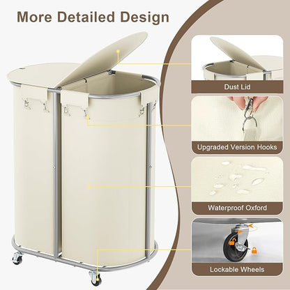 200L Double Laundry Hamper - Image 5