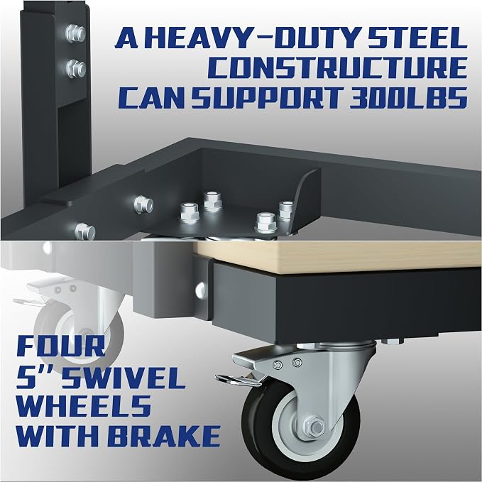APARECIUM Panel Handler Cart and Shop Stand, Tilting Panel Cart - Image 5