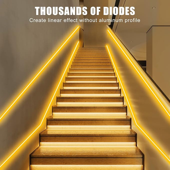 Orange Color COB Led Strip Lights - Image 4