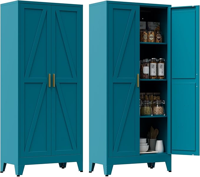 Metal Pantry Cabinet, Living Room, Dining Room, Bathroom and Home - Image 7