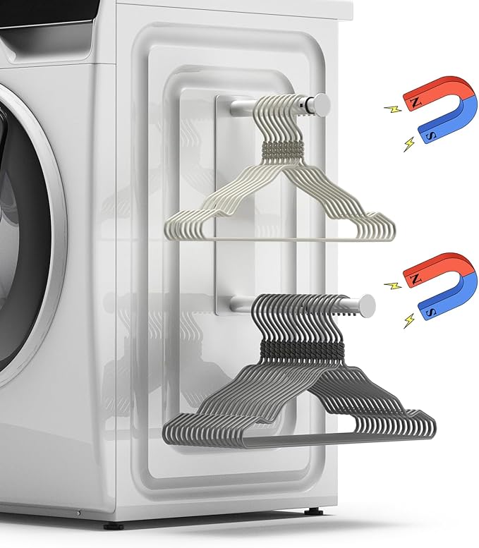 MFTEK Hanger Organizer Stacker, Magnetic Hanger Holder, Extendable Hangers by MFTEK