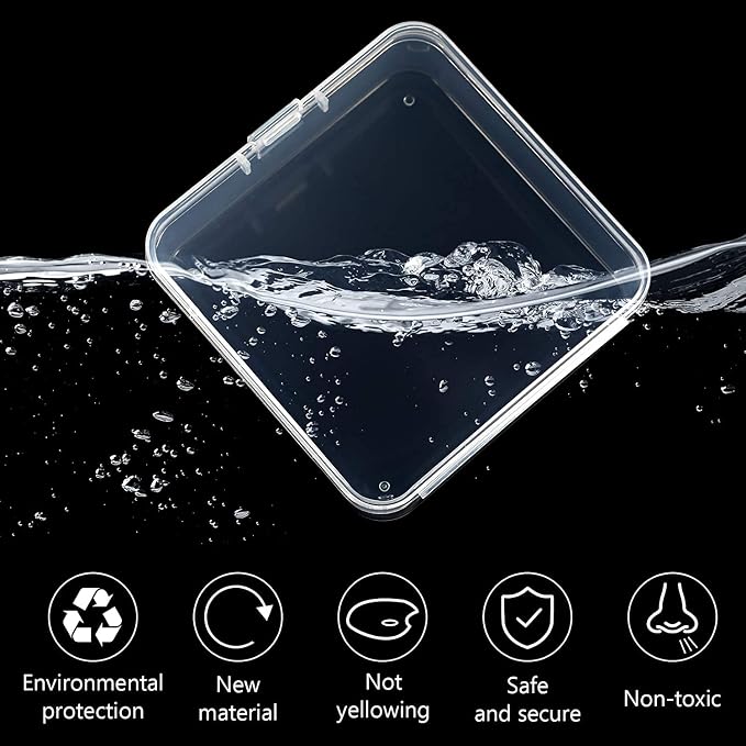 Jetec 6 Pieces Mini Plastic Clear Beads Storage Containers Box - Image 5