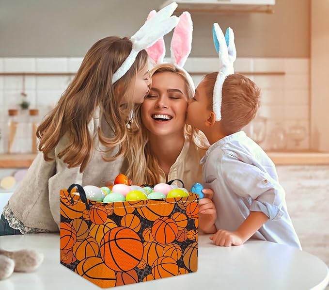 Rectangular Basketball Kids Storage Basket Gift & Baby Storage Bin Organizer - Image 4