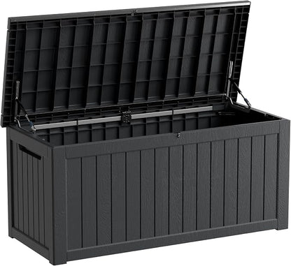 230 Gallon Resin Large Deck Box, Waterproof Outdoor Storage box by GGYI