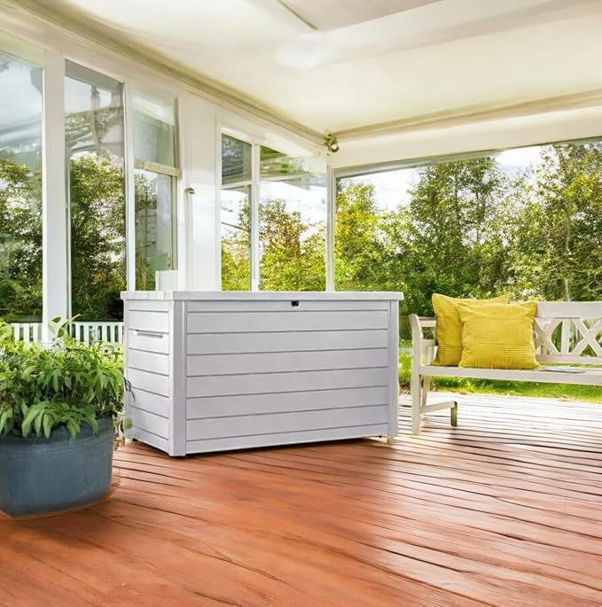 Outdoor Storage Box with Lockable Lid - Image 6