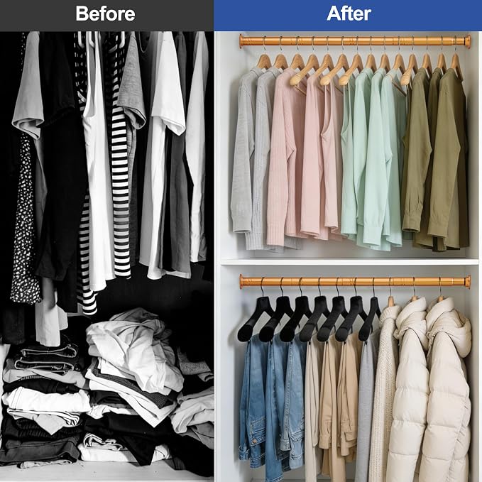 17 to 84 Inch Closet Rods for Hanging Clothes - Image 6