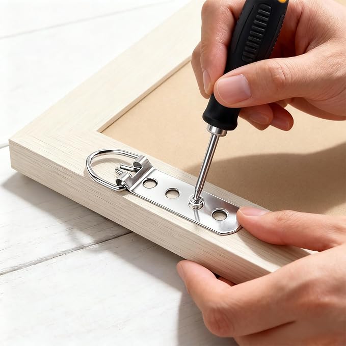 20 Pcs Heavy Duty D Ring Picture Hangers - Image 6