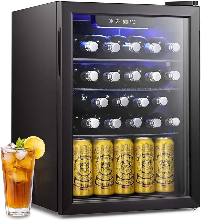 Antarctic Star 16 Bottle Wine Cooler Beverage Refrigerator Small Mini Wine by AntarcticStar