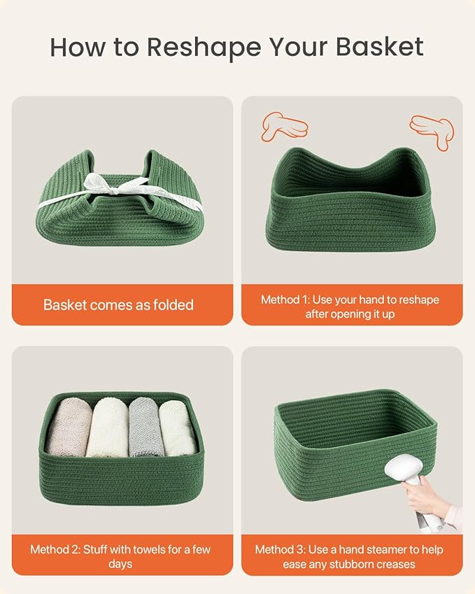 Small Woven Basket, Storage Basket - Image 7