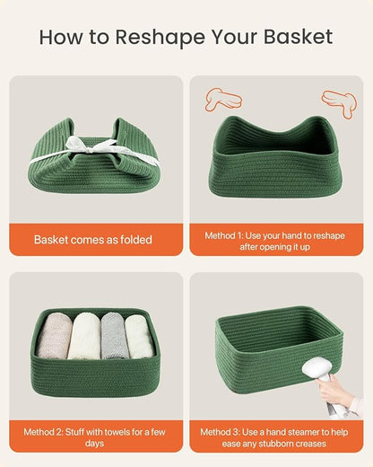 Small Woven Basket, Storage Basket - Image 7