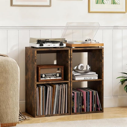 POWERSTONE 2 Cube Storage Organizer, 2 Tier Cubby Bookshelf Freestanding - Image 8