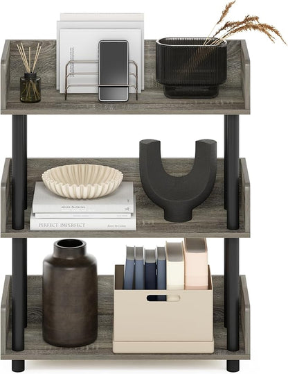 Furinno TURN-N-TUBE Display Shelf, 3-Tier Storage Shelves - Image 5