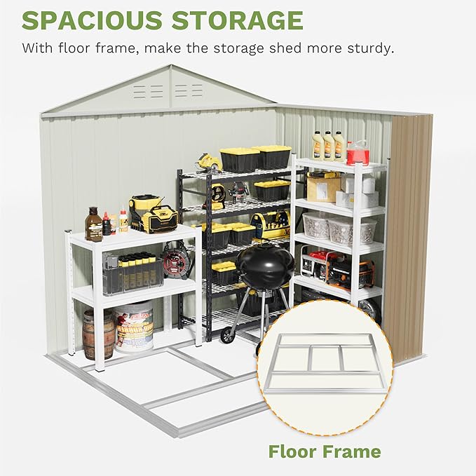 Patiowell 6x4 FT Outdoor Storage Shed - Image 3