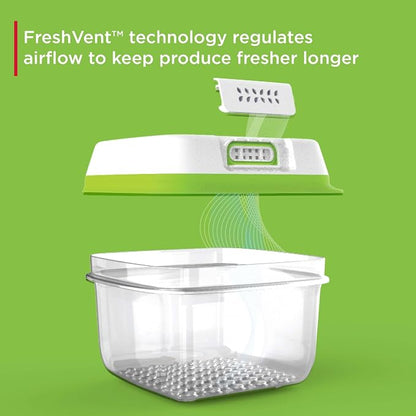 Rubbermaid FreshWorks Produce Saver, Medium and Large Storage Containers - Image 2