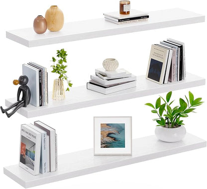 AMADA HOMEFURNISHING 23.6" L Floating Shelves, Wall Shelves Set of 3 - Image 9